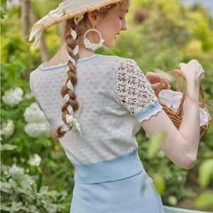 NEW LaceMade Butterfly Girl Knit Cardigan